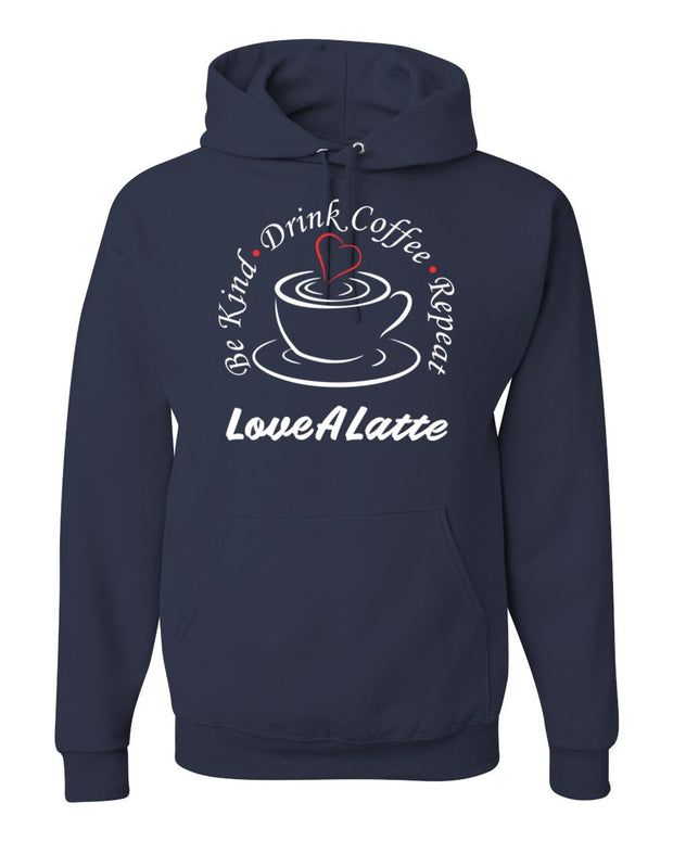 Adult Love A Latte Hooded Sweatshirt