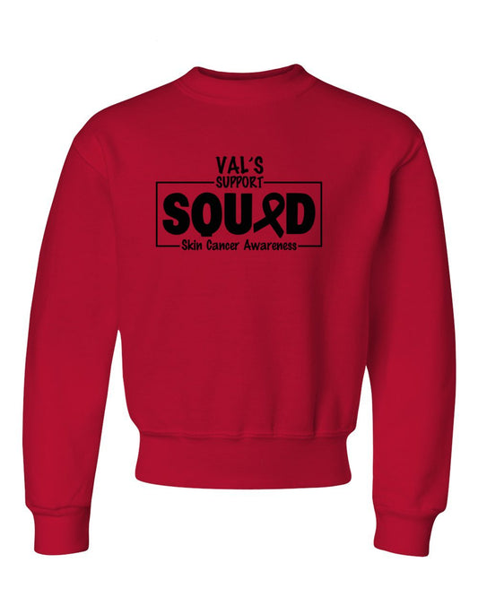 Youth Val's Support Squad Crewneck