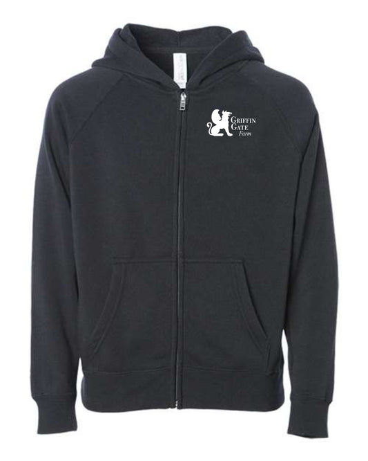 Youth Griffin Gate Farm Lightweight Special Blend Raglan Zip Hood